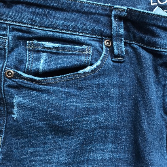 🖤🖤Ann Taylor Loft Modern Skinny Ankle Distressed Denim Jeans🖤🖤 - Picture 5 of 11